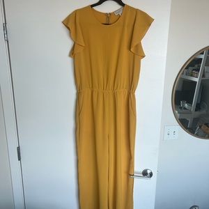 Rachel Zoe mustard jumpsuit